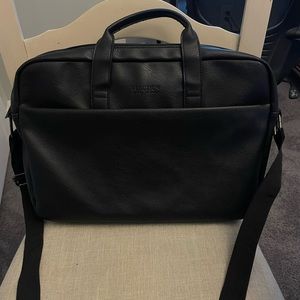 Kenneth Cole Black Leather Briefcase